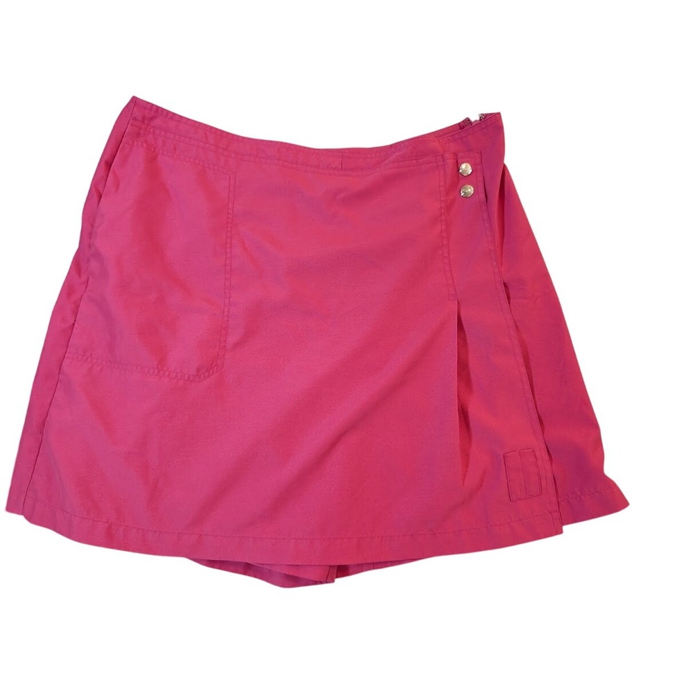 IZOD Golf Skort Womens 12 Hot Pink Pleated Front Pockets Golfing